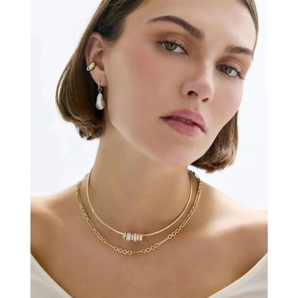 Stunning Pearl Huggie Charm Earrings - Elevate Your Style!.