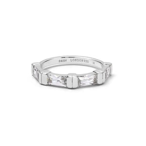 Stunning Polly Sterling Silver Crystal Stacking Ring - Elevate Your Style!.