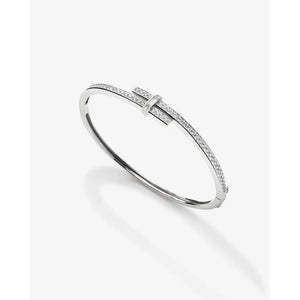 Stunning Round Diamond Wrap Bangle for Timeless Elegance.