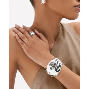 Stylish Hammered Cuff Bracelet - Elevate Your Accessory Game!.