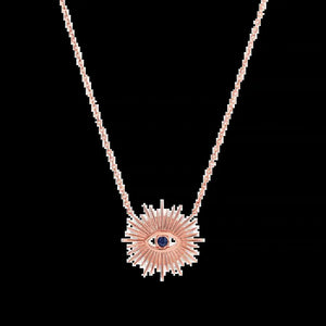 Sunburst Evil Eye Necklace
