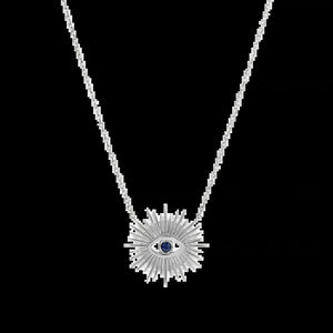 Sunburst Evil Eye Necklace