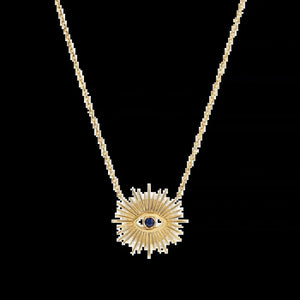 Sunburst Evil Eye Necklace