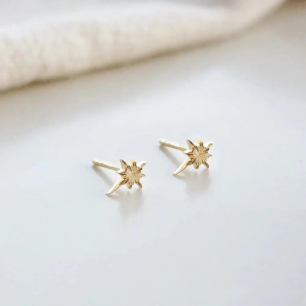 Super Star Stud Earrings 18Ct Gold Plate