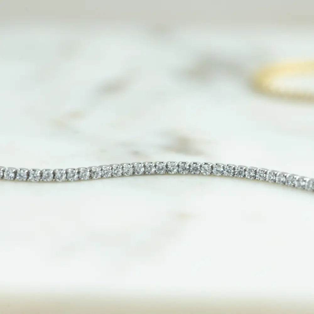 Tennis Bracelet, Gold Tennis Bracelet, Cubic Zirconia Tennis Bracelet, Dainty Bracelet, Diamond Bracelet, Gift for Her, Minimalist Bracelet