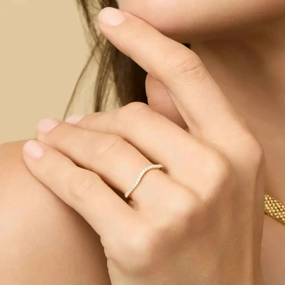 The Arc Diamond Stack Ring