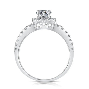 Timeless CZ Classic Solitaire Round Halo Engagement Ring – Perfect for Proposals, Weddings, and Anniversaries.