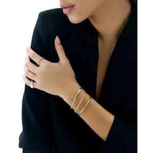 Timeless Elegance: Classic Diamond Bangle.