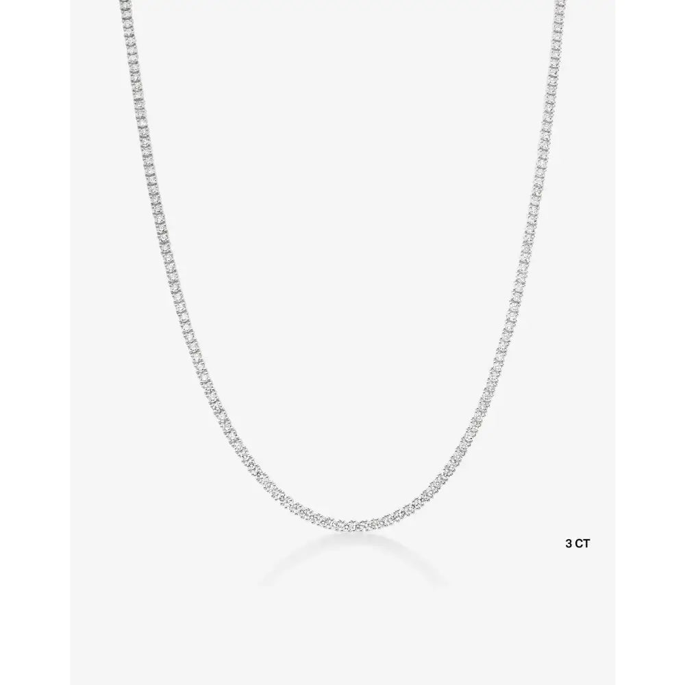 Timeless Elegance: Classic Diamond Tennis Necklace.