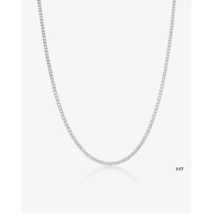 Timeless Elegance: Classic Diamond Tennis Necklace.
