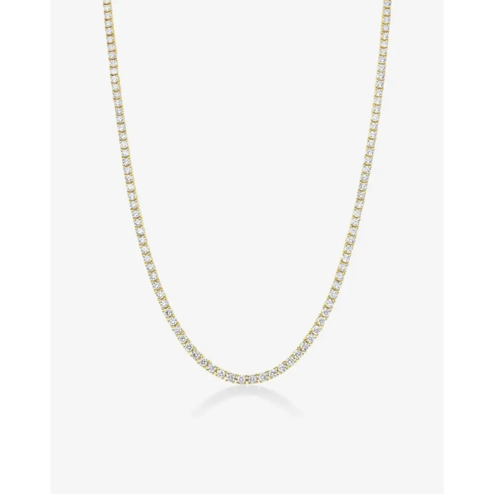 Timeless Elegance: Classic Diamond Tennis Necklace.