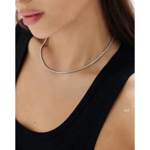 Timeless Elegance: Classic Diamond Tennis Necklace.