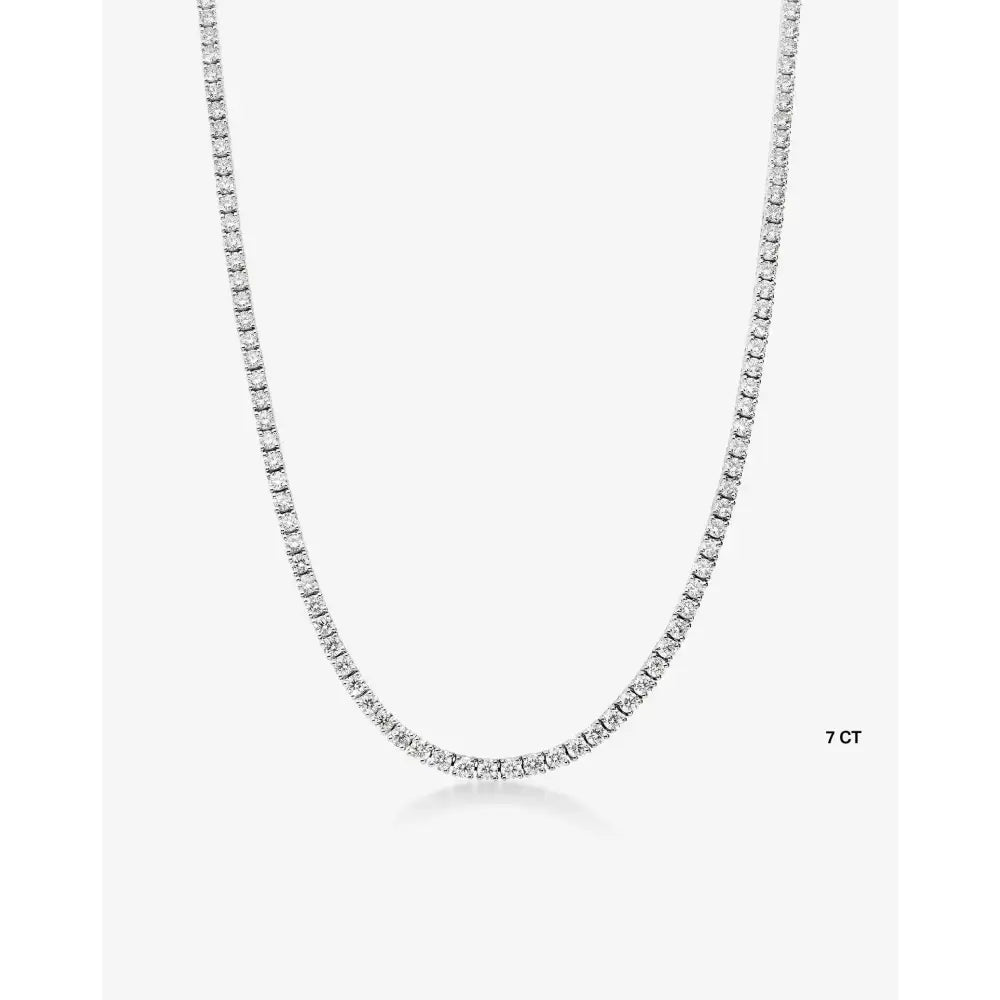 Timeless Elegance: Classic Diamond Tennis Necklace.