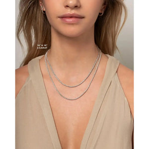 Timeless Elegance: Classic Diamond Tennis Necklace.