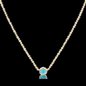 Turquoise Solitaire Necklace