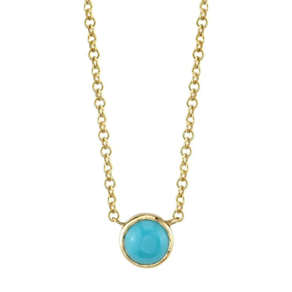 Turquoise Solitaire Necklace