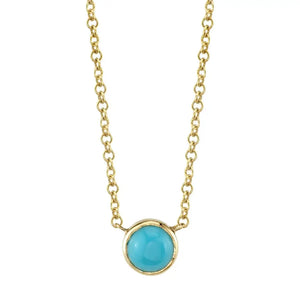 Turquoise Solitaire Necklace