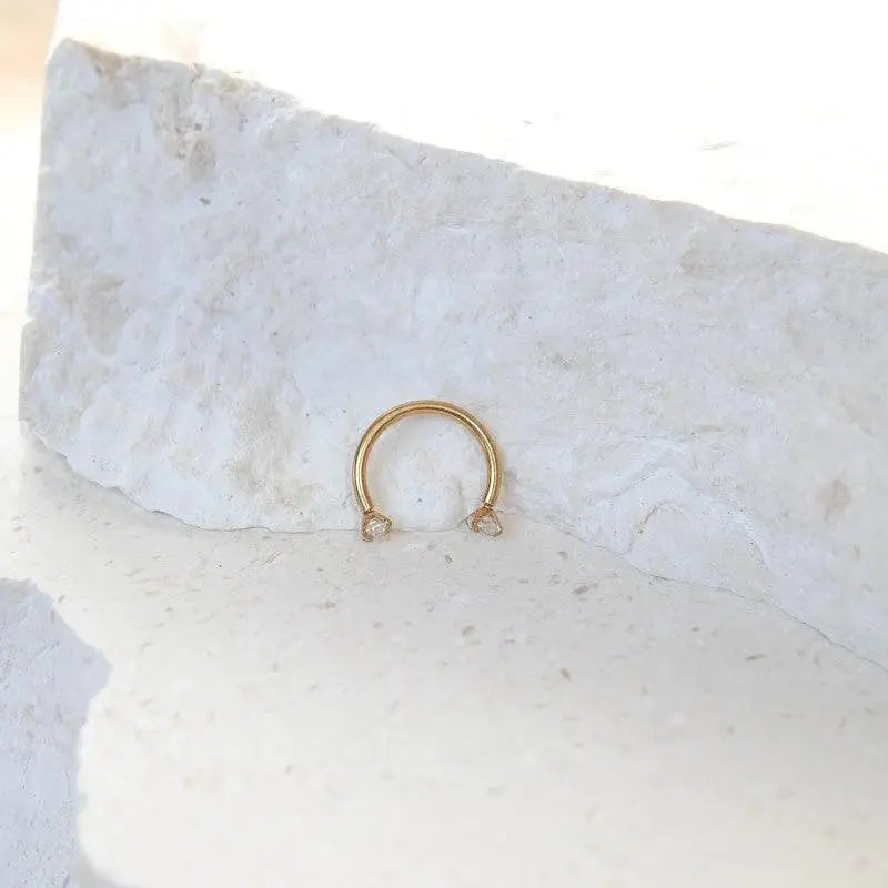 U-Shaped Curved Bar | 16 Gauge | Stainless Steel | Silver | Gold | 6Mm 8Mm 10Mm | Septum Piercing | Cartilage | Helix | Tragus | Barbell