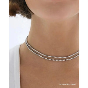Versatile Multiway Tennis Choker & Double Wrap Bracelet Set.