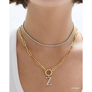 Versatile Multiway Tennis Choker & Double Wrap Bracelet Set.
