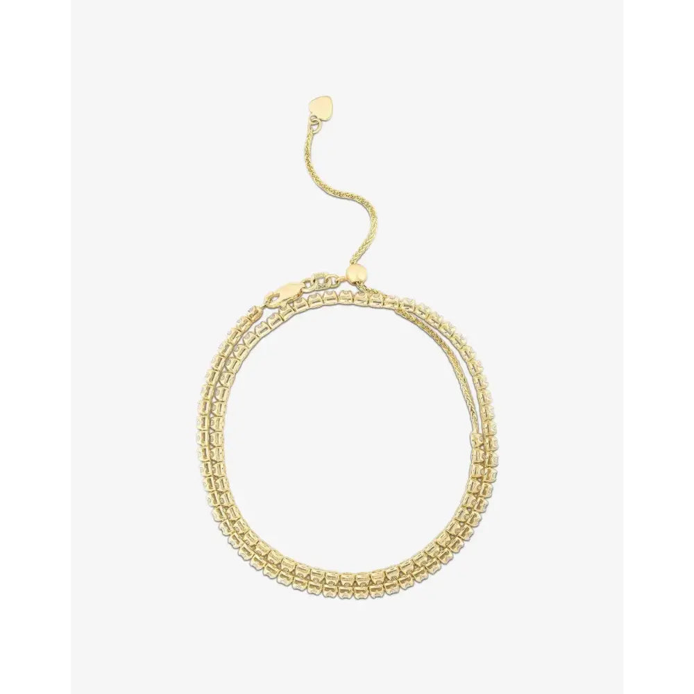 Versatile Multiway Tennis Choker & Double Wrap Bracelet Set.