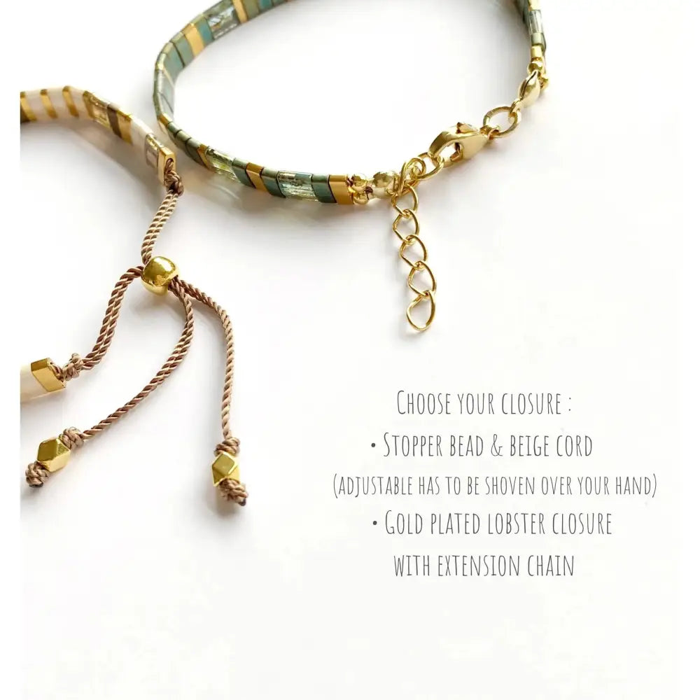 Vibrant Miyuki Tila Bracelet - Handmade Colorful Flat Bead Jewelry.