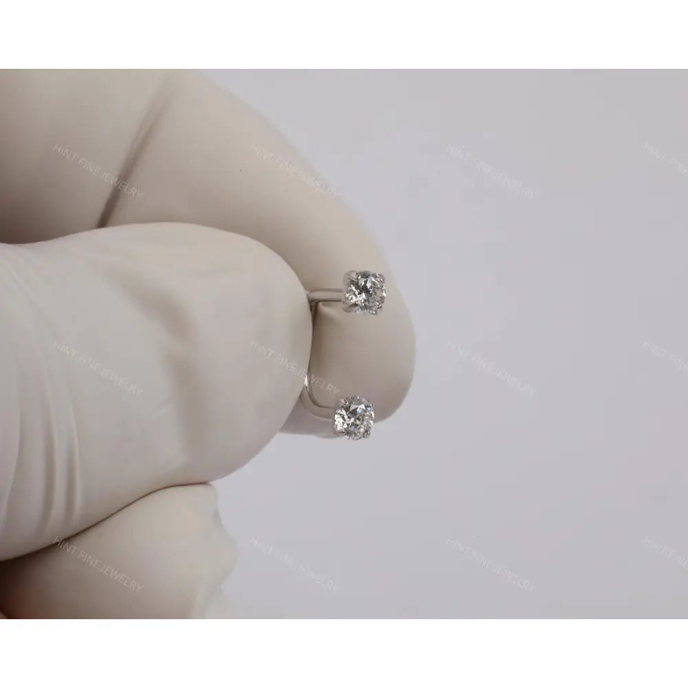 Sold as SINGLE- Waterproof 18G Titanium Flatback Front Back Earrings, Ear Jacket, Helix Stud, Tragus Stud, Daith Stud, Rook Stud