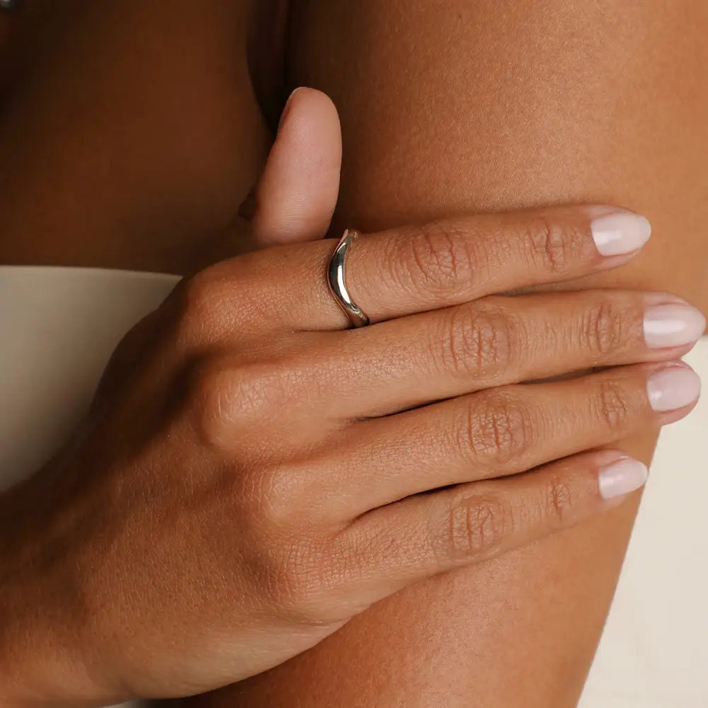 Wave Ring in Silver
