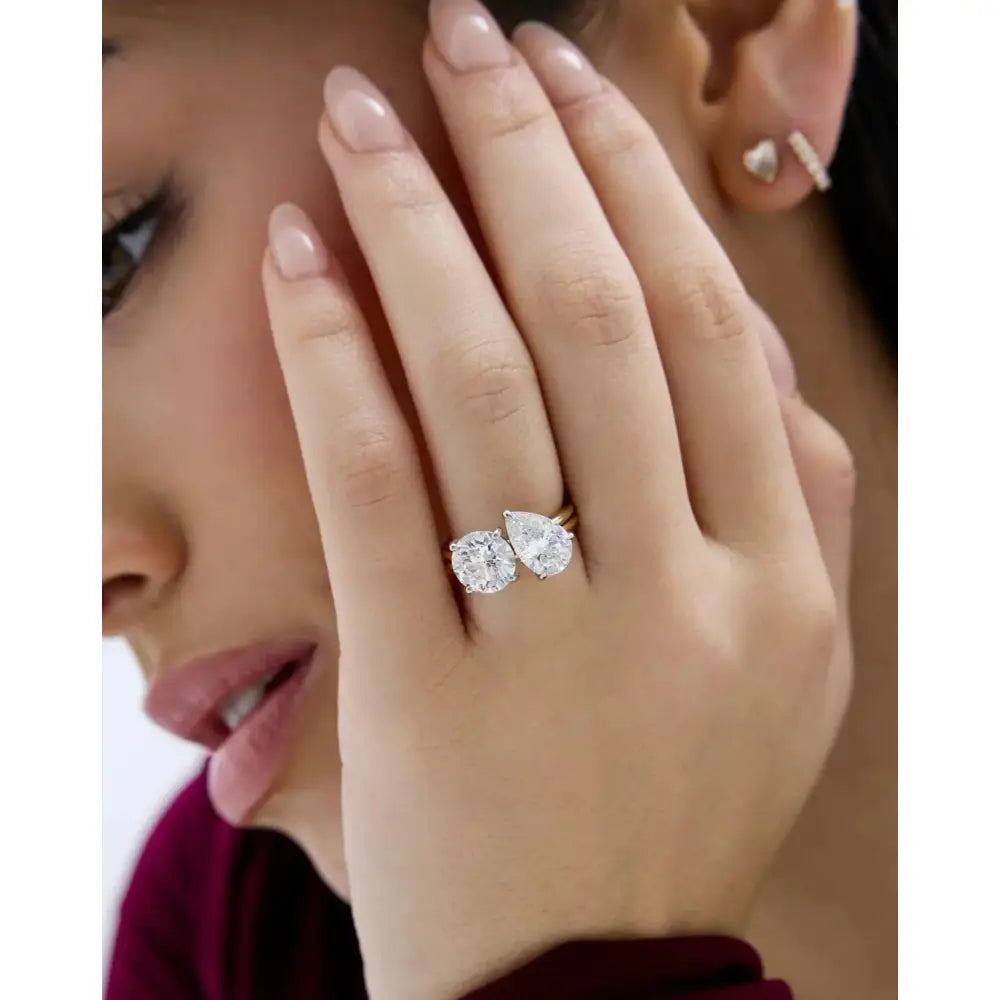 Whisper Thin® Duet: 4.74" Round & Pear Shape Perfection.